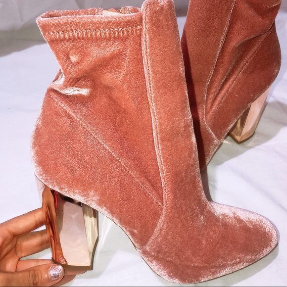 Aldo velvet boots